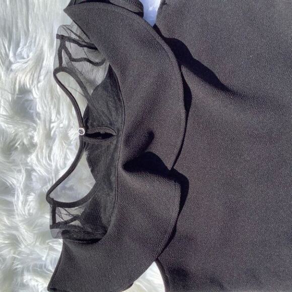 Children’s Place Floral Black Short Dress Size XXL 16 Juniors Formal Dance Frill - Picture 10 of 10